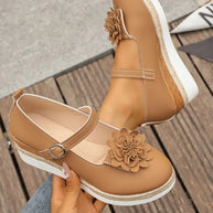 Flower Embellished Mary Jane Loafers-loafers-Trendsi-[option4]-[option5]-[option6]-[option7]-[option8]-Shop-Boutique-Clothing-for-Women-Online