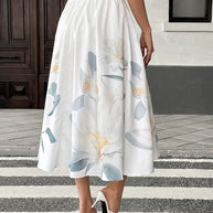 Floral Print Midi Skirt-Skirts-Trendsi-[option4]-[option5]-[option6]-[option7]-[option8]-Shop-Boutique-Clothing-for-Women-Online