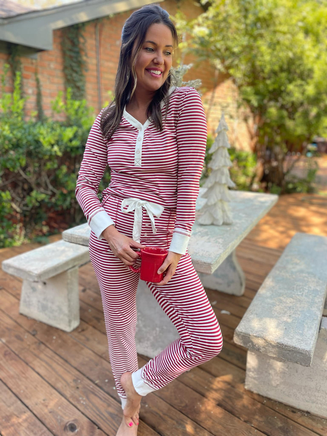 Candy Striped Pajama Pants Set-Womens-Ave Shops-[option4]-[option5]-[option6]-[option7]-[option8]-Shop-Boutique-Clothing-for-Women-Online