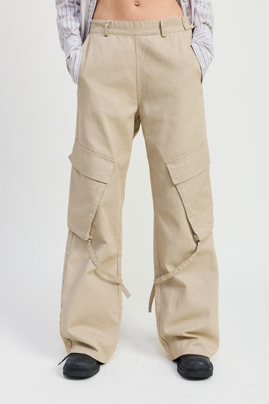 CARGO PANTS WITH POCKET DETAIL-Emory Park-[option4]-[option5]-[option6]-[option7]-[option8]-Shop-Boutique-Clothing-for-Women-Online