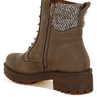 Mahisha Knitted Collar Zip-Up Hiker Boots-Rag Company-[option4]-[option5]-[option6]-[option7]-[option8]-Shop-Boutique-Clothing-for-Women-Online