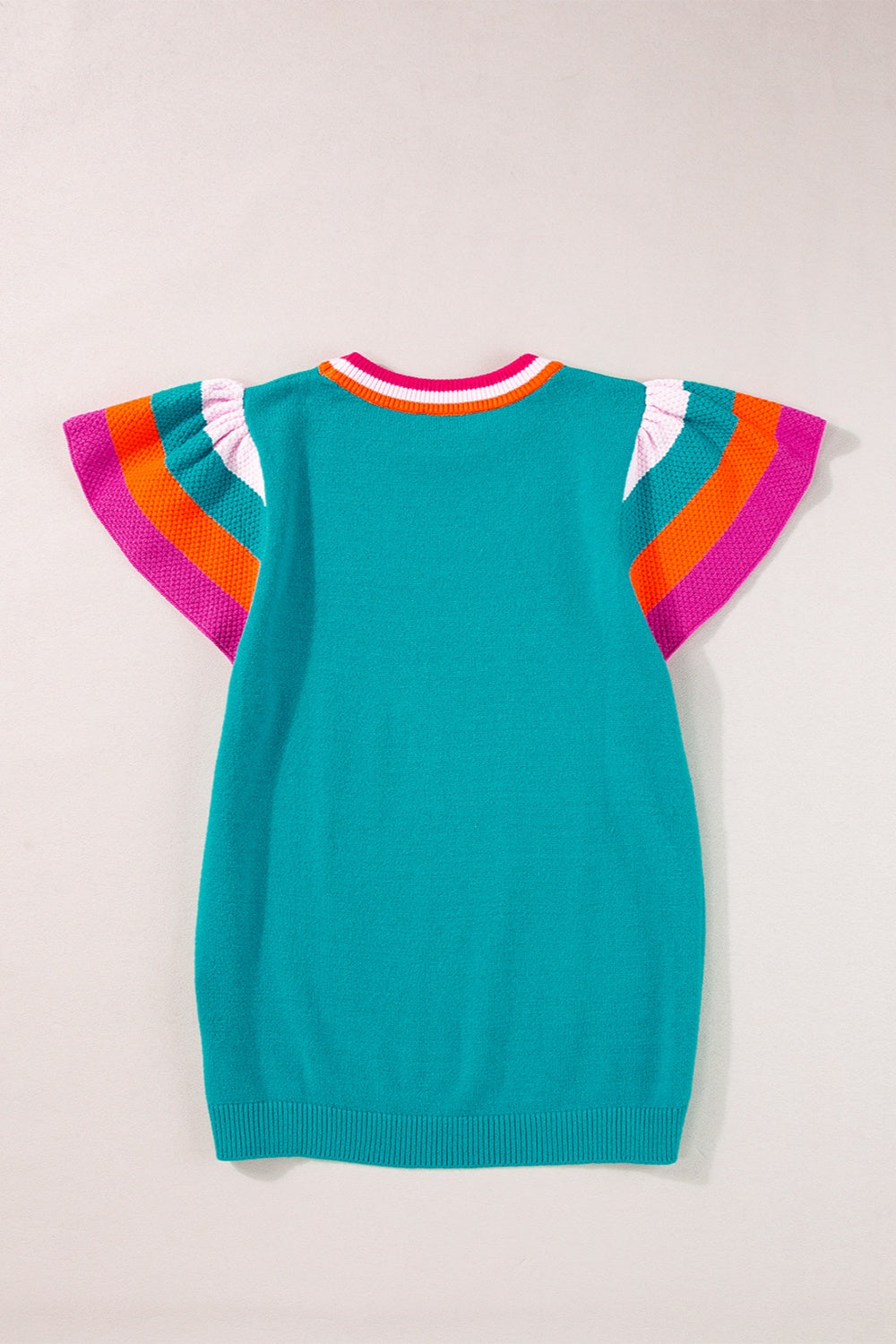 Color Block Round Neck Knit Top-Trendsi-[option4]-[option5]-[option6]-[option7]-[option8]-Shop-Boutique-Clothing-for-Women-Online