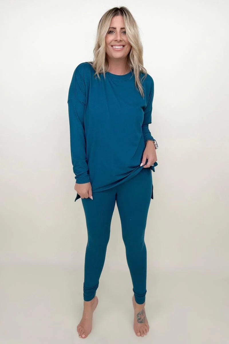 Zenana Brushed Microfiber Long Sleeved Loungewear Set-ZENANA-[option4]-[option5]-[option6]-[option7]-[option8]-Shop-Boutique-Clothing-for-Women-Online