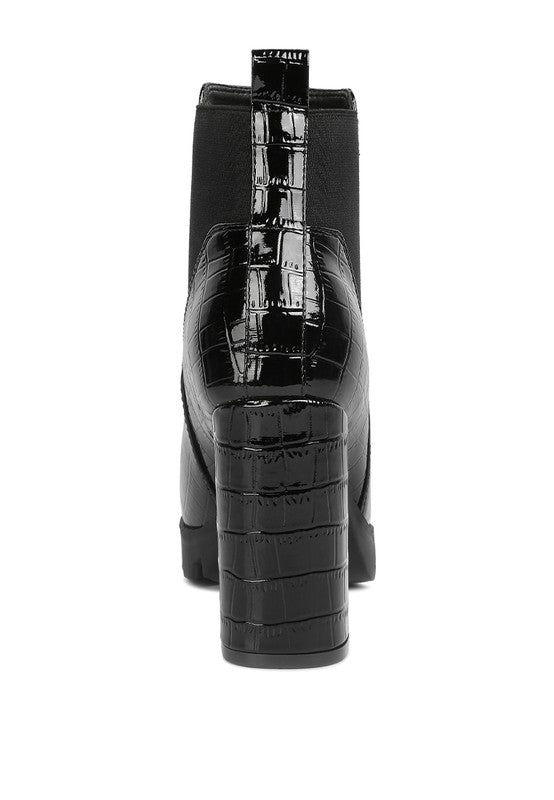 Foxy Faux Leather Croc Chelsea Boots-Rag Company-[option4]-[option5]-[option6]-[option7]-[option8]-Shop-Boutique-Clothing-for-Women-Online