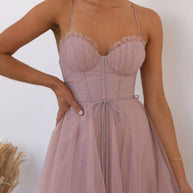 Sweetheart Neck Tulle Midi Dress-Dresses-Trendsi-[option4]-[option5]-[option6]-[option7]-[option8]-Shop-Boutique-Clothing-for-Women-Online