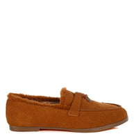 Ohrid Suede & Faux Fur Flat Loafers-Rag Company-[option4]-[option5]-[option6]-[option7]-[option8]-Shop-Boutique-Clothing-for-Women-Online