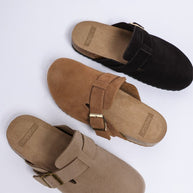 Ratiha Buckle Accent Slip-On Footbed Mules-Rag Company-[option4]-[option5]-[option6]-[option7]-[option8]-Shop-Boutique-Clothing-for-Women-Online