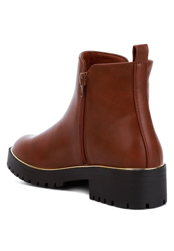 Thorin Metallic Frame Block Heel Boots-Rag Company-[option4]-[option5]-[option6]-[option7]-[option8]-Shop-Boutique-Clothing-for-Women-Online