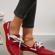 Lace Up Round Toe Sneakers-Sneakers-Trendsi-[option4]-[option5]-[option6]-[option7]-[option8]-Shop-Boutique-Clothing-for-Women-Online