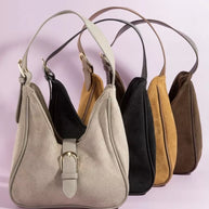 Fame Buckle Accent Faux Suede Hand Bag-handbag-Trendsi-[option4]-[option5]-[option6]-[option7]-[option8]-Shop-Boutique-Clothing-for-Women-Online