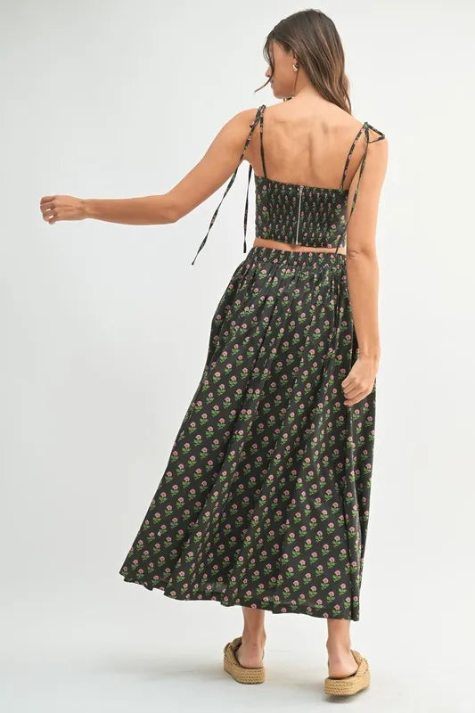 MABLE Floral Crop Top and Skirt Set-sets-Trendsi-[option4]-[option5]-[option6]-[option7]-[option8]-Shop-Boutique-Clothing-for-Women-Online