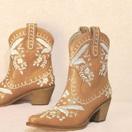 Botanical Embroidered Western Cowgirl Boots-Let's See Style-[option4]-[option5]-[option6]-[option7]-[option8]-Shop-Boutique-Clothing-for-Women-Online