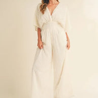 MABLE Fluffy Deep V Neck Wide Leg Jumpsuit-Jumpsuits-Trendsi-[option4]-[option5]-[option6]-[option7]-[option8]-Shop-Boutique-Clothing-for-Women-Online