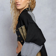 POL Button Down Patchwork Multi-Pattern Jacket-Jacket-Trendsi-[option4]-[option5]-[option6]-[option7]-[option8]-Shop-Boutique-Clothing-for-Women-Online