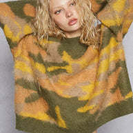 POL Mock Neck Abstract Colorblock Pattern Sweater-Sweaters-Trendsi-[option4]-[option5]-[option6]-[option7]-[option8]-Shop-Boutique-Clothing-for-Women-Online