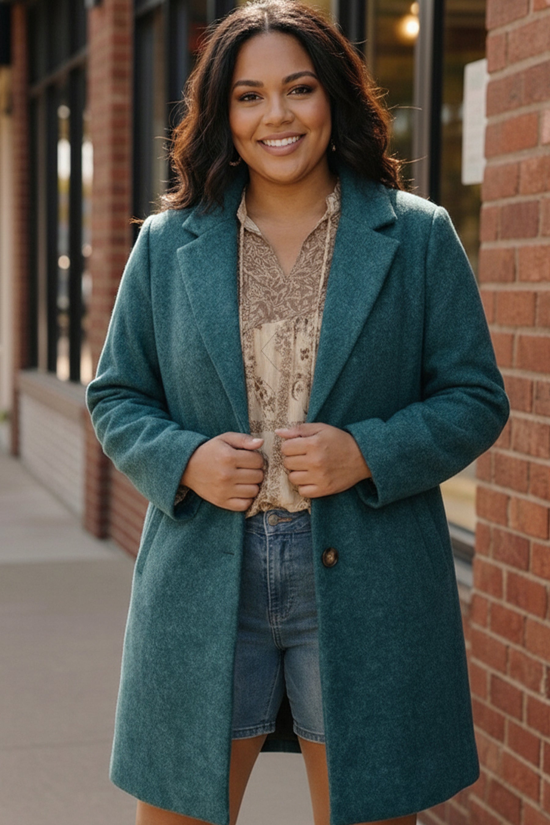 Frosted Teal Dream Coat-First Love-[option4]-[option5]-[option6]-[option7]-[option8]-Shop-Boutique-Clothing-for-Women-Online