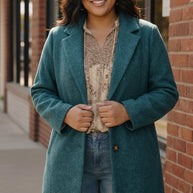 Frosted Teal Dream Coat-First Love-[option4]-[option5]-[option6]-[option7]-[option8]-Shop-Boutique-Clothing-for-Women-Online