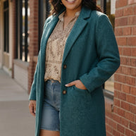 Frosted Teal Dream Coat-First Love-[option4]-[option5]-[option6]-[option7]-[option8]-Shop-Boutique-Clothing-for-Women-Online