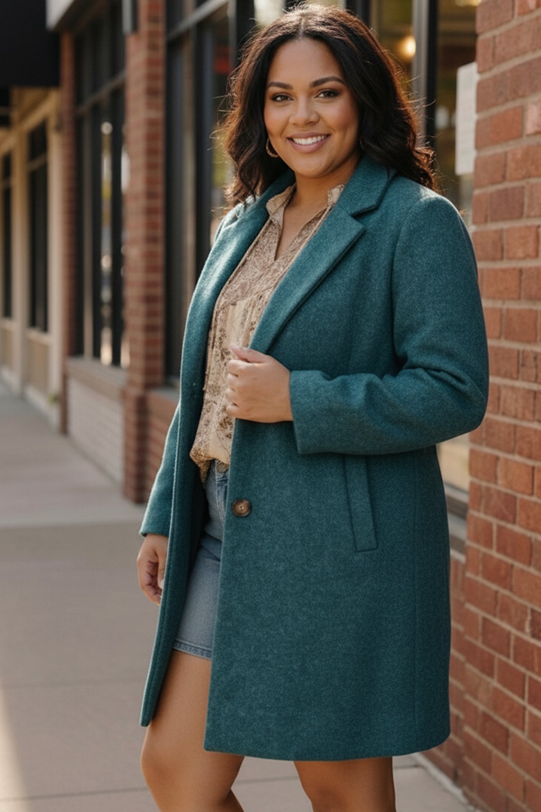 Frosted Teal Dream Coat-First Love-[option4]-[option5]-[option6]-[option7]-[option8]-Shop-Boutique-Clothing-for-Women-Online