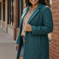 Frosted Teal Dream Coat-First Love-[option4]-[option5]-[option6]-[option7]-[option8]-Shop-Boutique-Clothing-for-Women-Online