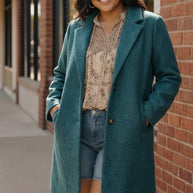 Frosted Teal Dream Coat-First Love-[option4]-[option5]-[option6]-[option7]-[option8]-Shop-Boutique-Clothing-for-Women-Online