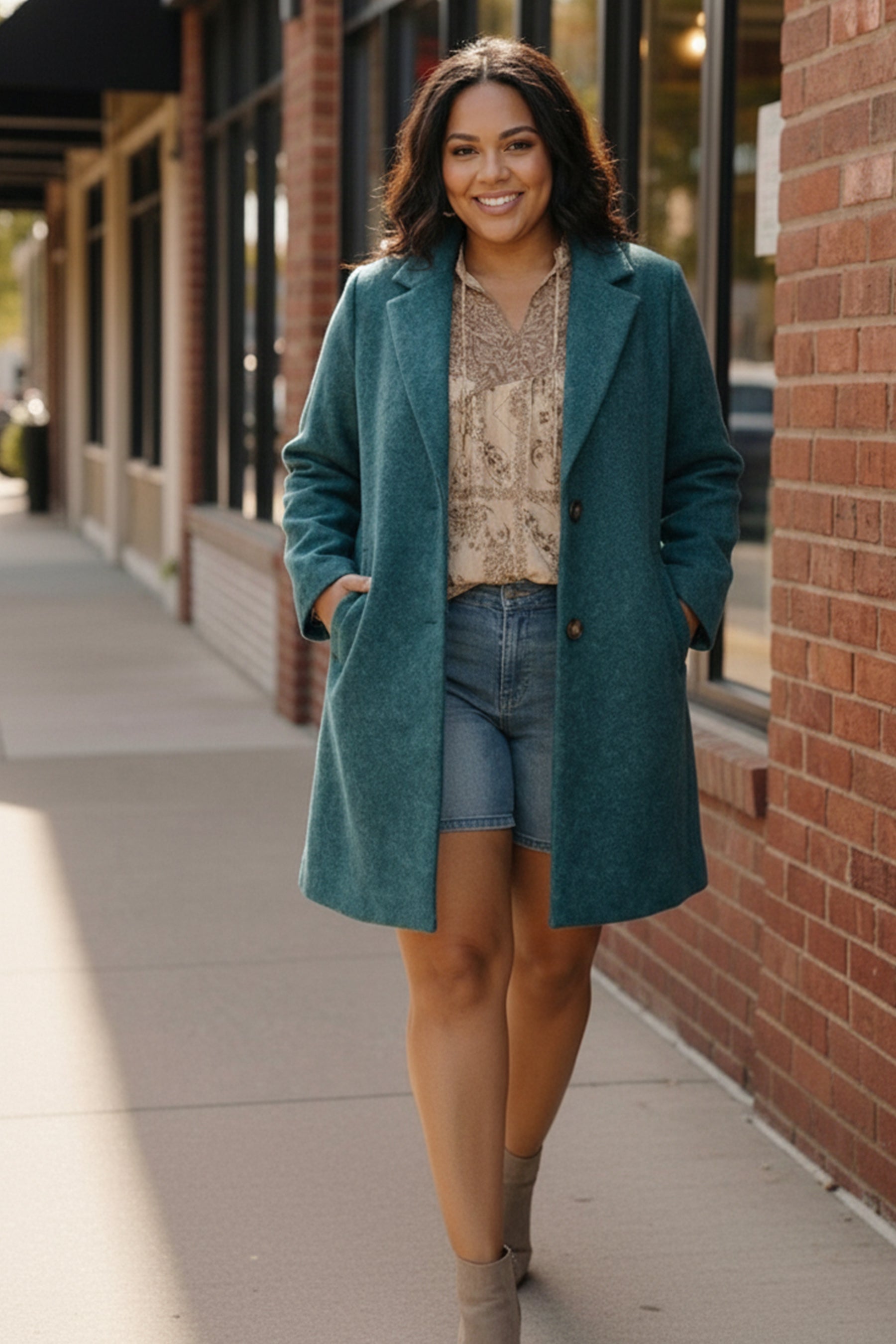 Frosted Teal Dream Coat-First Love-[option4]-[option5]-[option6]-[option7]-[option8]-Shop-Boutique-Clothing-for-Women-Online