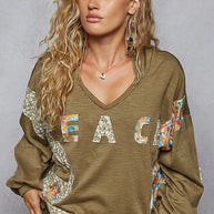 POL Peace Patch Floral Long Sleeve Hoodie-Sweatshirts-Trendsi-[option4]-[option5]-[option6]-[option7]-[option8]-Shop-Boutique-Clothing-for-Women-Online