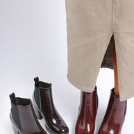 Foxy Faux Leather Croc Chelsea Boots-Rag Company-[option4]-[option5]-[option6]-[option7]-[option8]-Shop-Boutique-Clothing-for-Women-Online