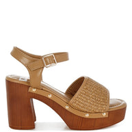 Mazaro Raffia Chunky Sandals-Rag Company-[option4]-[option5]-[option6]-[option7]-[option8]-Shop-Boutique-Clothing-for-Women-Online