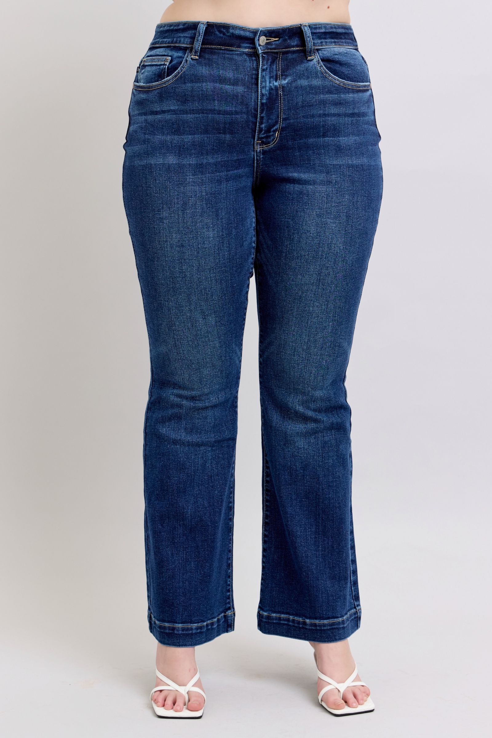 Judy Blue High Rise Flare Jeans-Trendsi-[option4]-[option5]-[option6]-[option7]-[option8]-Shop-Boutique-Clothing-for-Women-Online