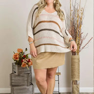 ADORA Full Size Multi Color Strip Sweater-Sweaters-Trendsi-[option4]-[option5]-[option6]-[option7]-[option8]-Shop-Boutique-Clothing-for-Women-Online