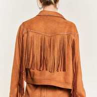 Suede studded fringe jacket PLUS SIZE-Jade By Jane-[option4]-[option5]-[option6]-[option7]-[option8]-Shop-Boutique-Clothing-for-Women-Online