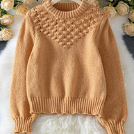 Textured Knit Round Neck Long Sleeve Sweater-Womens Sweater-Trendsi-[option4]-[option5]-[option6]-[option7]-[option8]-Shop-Boutique-Clothing-for-Women-Online