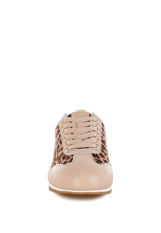 Narati Leopard Print Real Leather Sneakers-Rag Company-[option4]-[option5]-[option6]-[option7]-[option8]-Shop-Boutique-Clothing-for-Women-Online