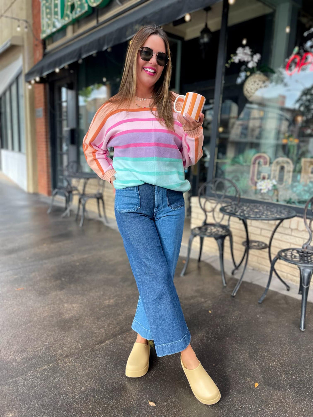 Over The Rainbow Striped Sweater-Womens-Ave Shops-[option4]-[option5]-[option6]-[option7]-[option8]-Shop-Boutique-Clothing-for-Women-Online