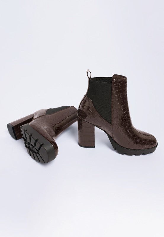 Foxy Faux Leather Croc Chelsea Boots-Rag Company-[option4]-[option5]-[option6]-[option7]-[option8]-Shop-Boutique-Clothing-for-Women-Online