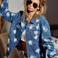 BiBi Washed Tie Dye Denim Jacket-Jacket-Trendsi-[option4]-[option5]-[option6]-[option7]-[option8]-Shop-Boutique-Clothing-for-Women-Online