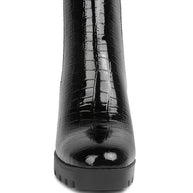 Foxy Faux Leather Croc Chelsea Boots-Rag Company-[option4]-[option5]-[option6]-[option7]-[option8]-Shop-Boutique-Clothing-for-Women-Online