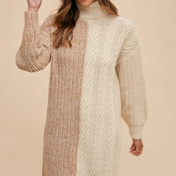 Annie Wear Color Block Turtleneck Sweater Dress-Dresses-Trendsi-[option4]-[option5]-[option6]-[option7]-[option8]-Shop-Boutique-Clothing-for-Women-Online