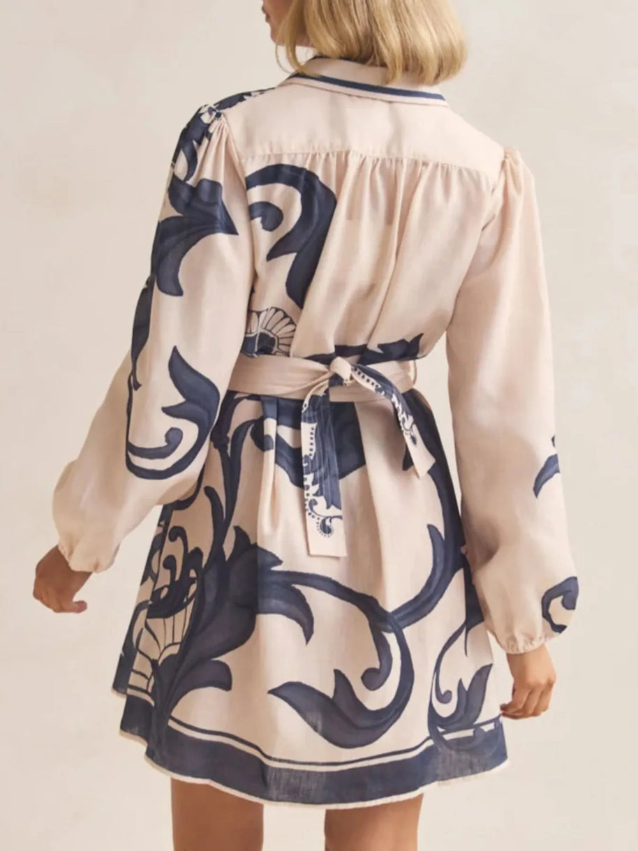 Printed Long Sleeve Shirt Dress-Dresses-Trendsi-[option4]-[option5]-[option6]-[option7]-[option8]-Shop-Boutique-Clothing-for-Women-Online