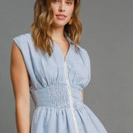 Umgee Full Size Striped Midi Dress with Smocked Waist Plus Size-Dresses-Trendsi-[option4]-[option5]-[option6]-[option7]-[option8]-Shop-Boutique-Clothing-for-Women-Online