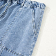 Denim Raw Hem Drawstring Wide Leg Pants-JUNIPER BLVD-[option4]-[option5]-[option6]-[option7]-[option8]-Shop-Boutique-Clothing-for-Women-Online