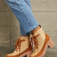 East Lion Corp Lace Up Lug Booties-Boots-Trendsi-[option4]-[option5]-[option6]-[option7]-[option8]-Shop-Boutique-Clothing-for-Women-Online