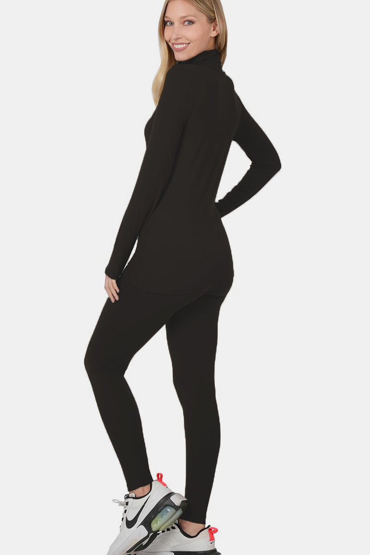 Zenana Turtleneck Top and Leggings Lounge Set-Trendsi-[option4]-[option5]-[option6]-[option7]-[option8]-Shop-Boutique-Clothing-for-Women-Online