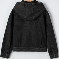 Denim Chest Pocket Drop Shoulder Hooded Jacket-JUNIPER BLVD-[option4]-[option5]-[option6]-[option7]-[option8]-Shop-Boutique-Clothing-for-Women-Online