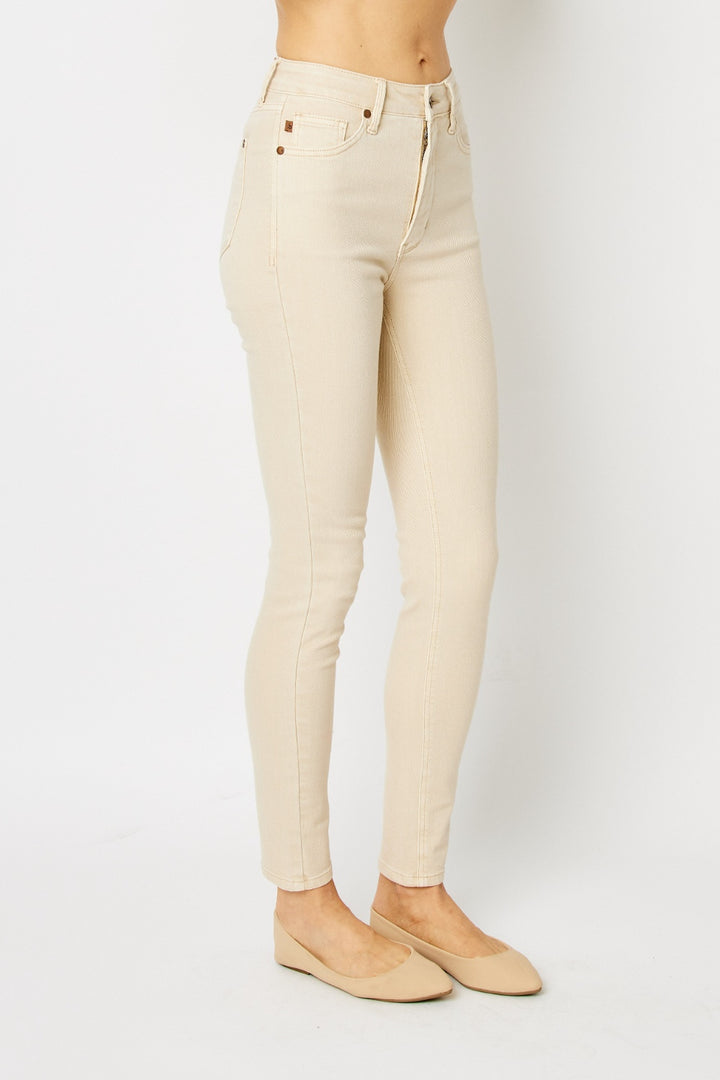 Judy Blue Garment Dyed Tummy Control Skinny Jeans-Trendsi-[option4]-[option5]-[option6]-[option7]-[option8]-Shop-Boutique-Clothing-for-Women-Online