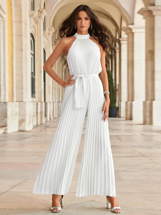 Cutout Tied Pleated Sleeveless Jumpsuit-Sets-Trendsi-[option4]-[option5]-[option6]-[option7]-[option8]-Shop-Boutique-Clothing-for-Women-Online