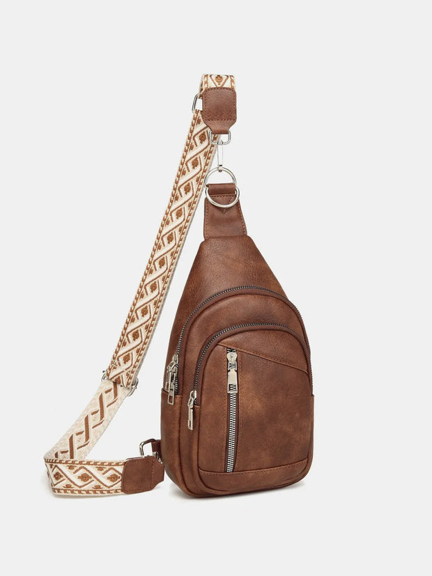 PU Leather Crossbody Bag with Two Detachable Strap-Bags-Trendsi-[option4]-[option5]-[option6]-[option7]-[option8]-Shop-Boutique-Clothing-for-Women-Online