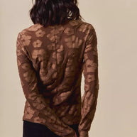 SO ME Stretched Jacquard Casual Tops with Thumb Opening-Blouses-Trendsi-[option4]-[option5]-[option6]-[option7]-[option8]-Shop-Boutique-Clothing-for-Women-Online