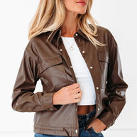 Leather Drawstring Hem Pocketed Jacket-JUNIPER BLVD-[option4]-[option5]-[option6]-[option7]-[option8]-Shop-Boutique-Clothing-for-Women-Online